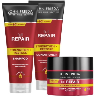 JOHN FRIEDA Pack Full Repair (Champú + Acondicionador + Mascarilla)
